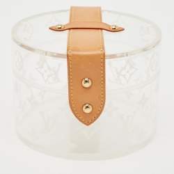 Pre Owned Louis Vuitton Clear Monogram Plexiglass Box Scott