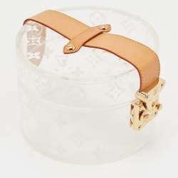 Pre Owned Louis Vuitton Clear Monogram Plexiglass Box Scott