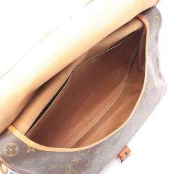 Louis Vuitton Brown Monogram Canvas Saumur 35 Shoulder Bag