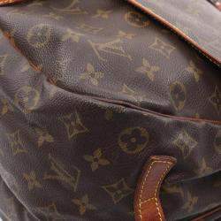 Louis Vuitton Brown Monogram Canvas Saumur 35 Shoulder Bag