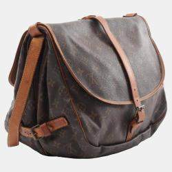 Louis Vuitton Brown Monogram Canvas Saumur 35 Shoulder Bag