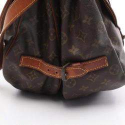 Louis Vuitton Brown Monogram Canvas Saumur 35 Shoulder Bag