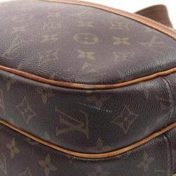 Pre Owned Louis Vuitton Brown Monogram Canvas Reporter PM Shoulder Bag