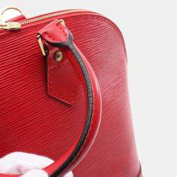 Louis Vuitton Red Epi Leather Alma Handbag