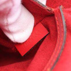 Louis Vuitton Red Epi Leather Alma Handbag