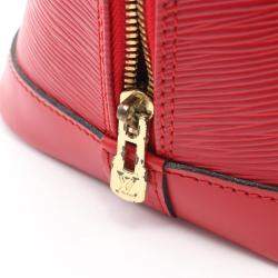 Louis Vuitton Red Epi Leather Alma Handbag