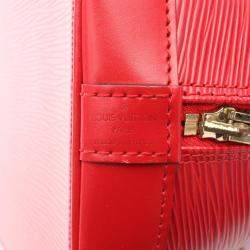 Louis Vuitton Red Epi Leather Alma Handbag