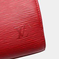 Louis Vuitton Red Epi Leather Pont Neuf Handbag