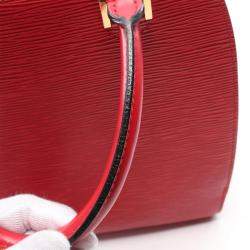 Louis Vuitton Red Epi Leather Pont Neuf Handbag