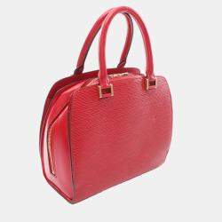 Louis Vuitton Red Epi Leather Pont Neuf Handbag