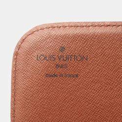 Pre Owned Louis Vuitton Brown Monogram Canvas Cartouchiere Shoulder Bag