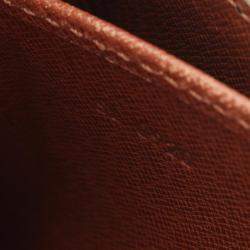Pre Owned Louis Vuitton Brown Monogram Canvas Cartouchiere Shoulder Bag