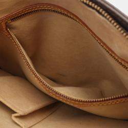 Pre Owned Louis Vuitton Looping Gm Shoulder Bag Monogram Leather Brown