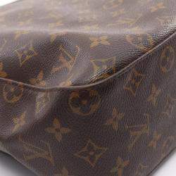 Pre Owned Louis Vuitton Looping Gm Shoulder Bag Monogram Leather Brown