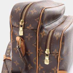 Pre Owned Louis Vuitton Nile Shoulder Bag Monogram Canvas Leather