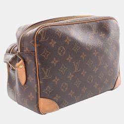 Pre Owned Louis Vuitton Nile Shoulder Bag Monogram Canvas Leather