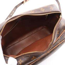 Pre Owned Louis Vuitton Nile Shoulder Bag Monogram Canvas Leather