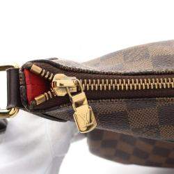 Pre Owned Louis Vuitton Brown Damier Ebene Bloomsbury PM Shoulder Bag