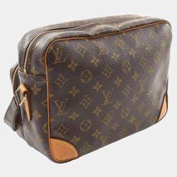 Pre Owned Louis Vuitton Brown Monogram Canvas Nile Shoulder Bag