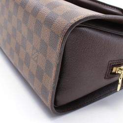 Pre Owned Louis Vuitton Brown Damier Ebene Triana Handbag
