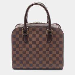 Pre Owned Louis Vuitton Brown Damier Ebene Triana Handbag