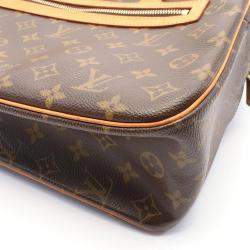 Pre Owned Louis Vuitton Brown Monogram Leather Cite GM Shoulder Bag  