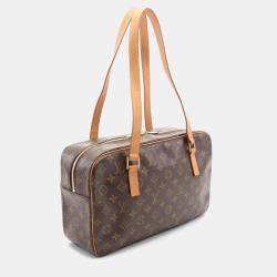 Pre Owned Louis Vuitton Brown Monogram Leather Cite GM Shoulder Bag  