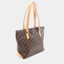 Pre Owned Louis Vuitton Brown Monogram Canvas Cabas Piano Tote Bag