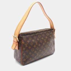 Pre Owned Louis Vuitton Brown Monogram Canvas Vivacite GM Shoulder Bag