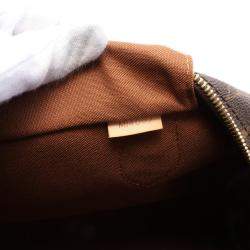 Pre Owned Louis Vuitton Brown Monogram Canvas Montorgueil GM Shoulder Bag