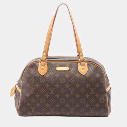 Pre Owned Louis Vuitton Brown Monogram Canvas Montorgueil GM Shoulder Bag