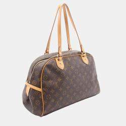 Pre Owned Louis Vuitton Brown Monogram Canvas Montorgueil GM Shoulder Bag