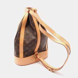 Pre Owned Louis Vuitton Brown Monogram Leather Randonnee PM Shoulder Bag