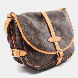 Louis Vuitton Brown Monogram Leather Saumur 30 Shoulder Bag