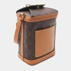Louis Vuitton Brown Monogram Leather Milk Box Shoulder Bag