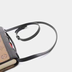 Louis Vuitton Black Brown Monogram Reverse Book Wallet