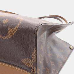 Pre Owned Louis Vuitton Brown Monogram Giant Reverse On-The-Go GM Shoulder Bag