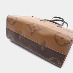 Pre Owned  Louis Vuitton Monogram Giant Reverse OnTheGo MM Tote Bag