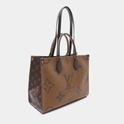 Pre Owned  Louis Vuitton Monogram Giant Reverse OnTheGo MM Tote Bag