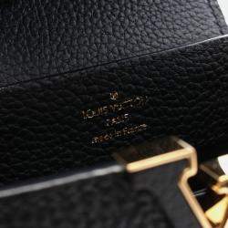 Louis Vuitton Noir Taurillon Leather Capucine Mini Crossbody Bag