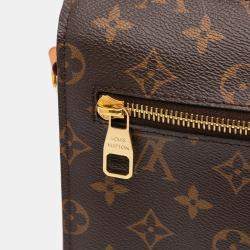 Louis Vuitton Brown Monogram Pochette Metis