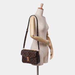 Louis Vuitton Brown Monogram Pochette Metis