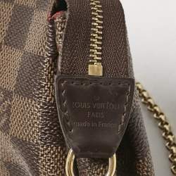 Louis Vuitton Damier Ebene Canvas Eva Pochette Bag