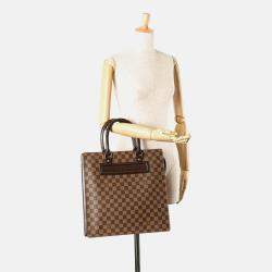 Pre Owned Louis Vuitton Brown Damier Ebene Venice Sac Plat GM