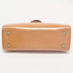 Louis Vuitton Beige Poudre Monogram Vernis Brea GM Bag