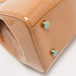 Louis Vuitton Beige Poudre Monogram Vernis Brea GM Bag