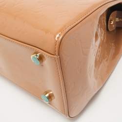 Louis Vuitton Beige Poudre Monogram Vernis Brea GM Bag