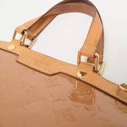 Louis Vuitton Beige Poudre Monogram Vernis Brea GM Bag
