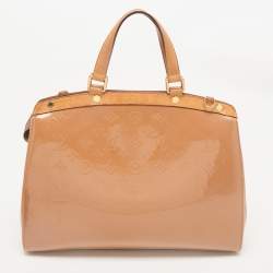 Louis Vuitton Beige Poudre Monogram Vernis Brea GM Bag