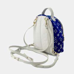 Louis Vuitton Blue Monogram Jacquard Velvet Mini Palm Springs